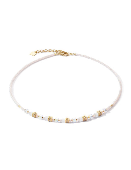 Collier Coeur De Lion Mini Cube Blanc