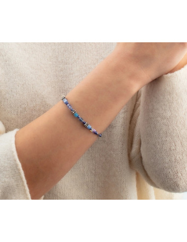 Bracelet Coeur De Lion Mini Cube Bleu