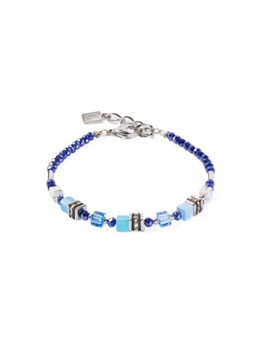 Bracelet Coeur De Lion Mini Cube Bleu