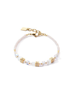 Bracelet Coeur De Lion Mini Cube Blanc