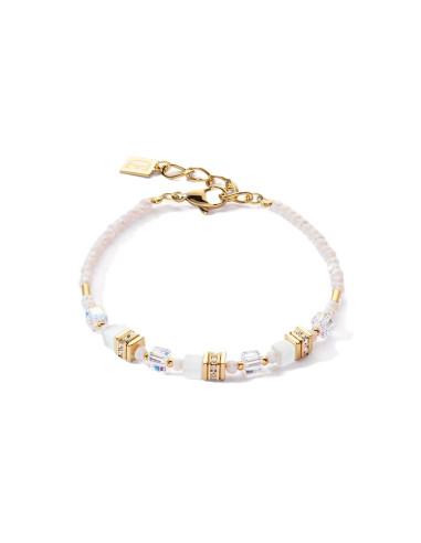 Bracelet Coeur De Lion Mini Cube Blanc