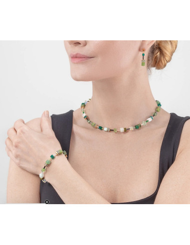 Collier Coeur De Lion Geocube Iconic Precious Vert