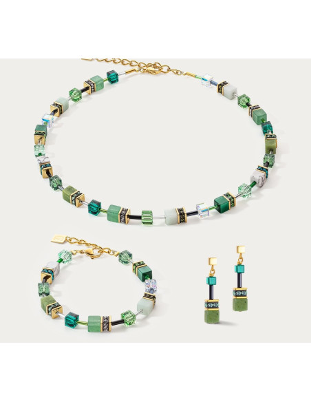 Collier Coeur De Lion Geocube Iconic Precious Vert