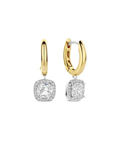 Boucles D'oreilles Ti Sento En Argent Et Plaqué Or
