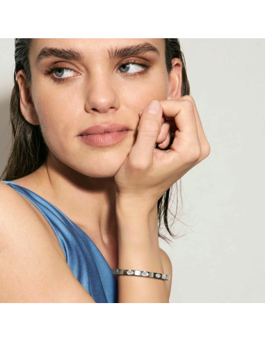 Bracelet Pretty Bangle Argenté Nomination Bleu Taille S
