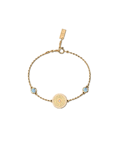 Bracelet Chaîne Les Cadettes Shine Septembre Finition Or Et BleuTopaze 70444761961 2