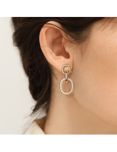 Boucles D'Oreilles Les Georgettes Icône Précieuse Finition Dorée 70468261908 2