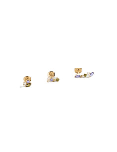 Piercing Puce Agatha Amas Vert Et Violet