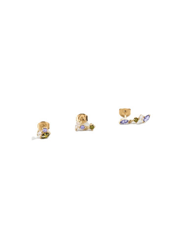 Piercing Puce Agatha Amas Vert Et Violet