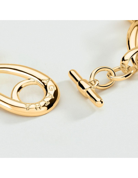 Bracelet Souple Abesses De Agatha En Laiton Doré
