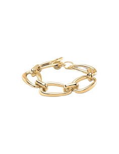 Bracelet Souple Abesses De Agatha En Laiton Doré