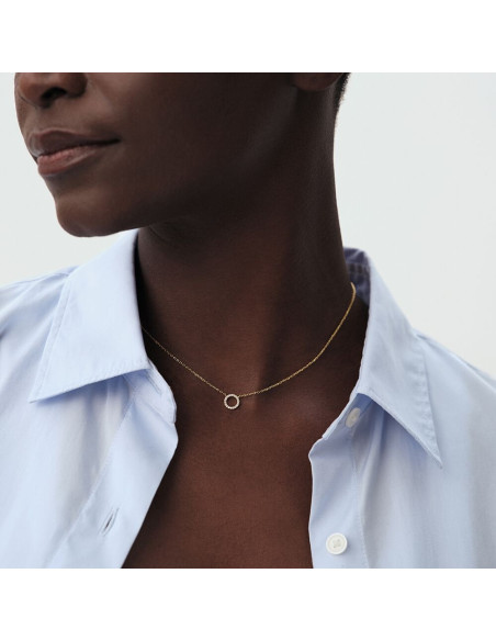 Collier Ras Du Cou Rondou Agatha En Plaqué Or