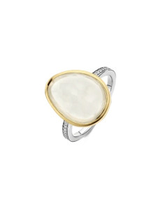 Bague Ti Sento En Plaqué Or Et Cristal