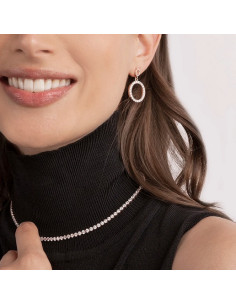 Collier Tennis Bronzallure Or Rose Et Zirconium 2