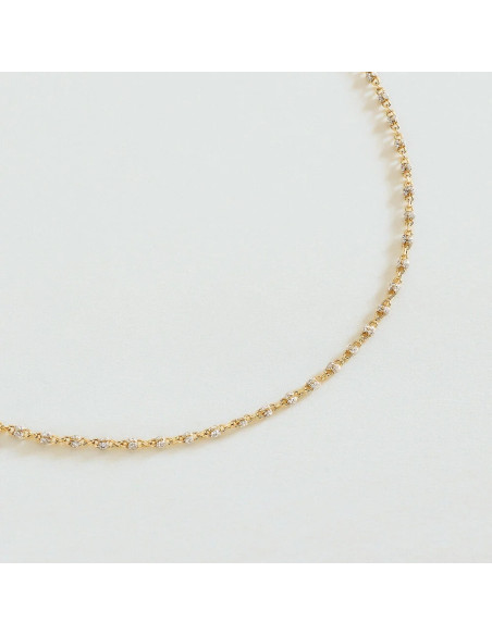 Collier Agatha Ras Du Cou Smarty Argenté