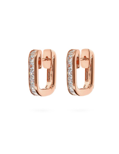 Créoles Carrées Cubiques Bronzallure