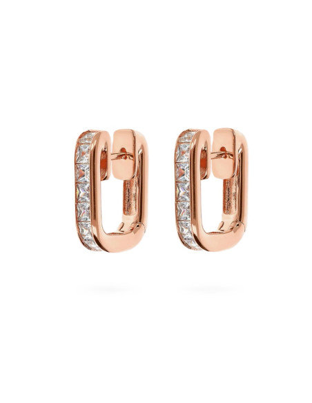 Créoles Carrées Cubiques Bronzallure