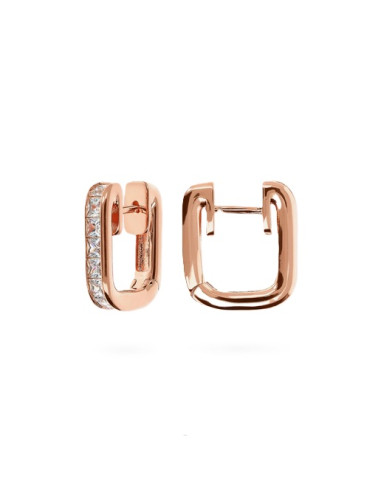 Créoles Carrées Cubiques Bronzallure