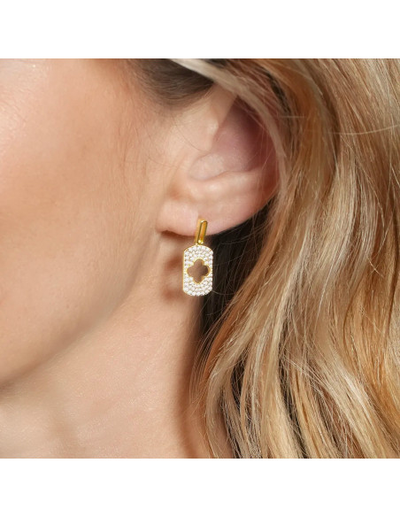 Boucles D'oreilles Trèfle Charles Garnier Collection Légende