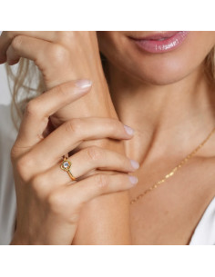 Bague Solitaire En Plaqué Or Charles Garnier Collection Légende 2