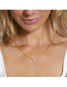 Collier Solitaire En Plaqué Or Charles Garnier Collection... 2