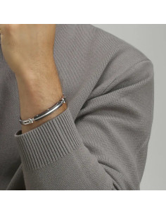 Bracelet Zeus De Jourdan En Acier Et Carbone 2