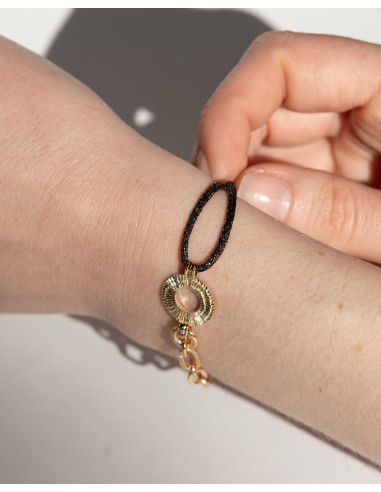 Bracelet Tesselle De Saunier En Plaqué Or