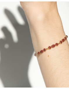 Bracelet Chroma De Saunier Laqué Bordeaux 2