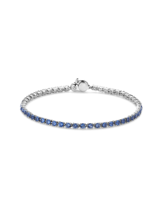 Bracelet Tennis TiSento En Argent Et Oxydes Bleus