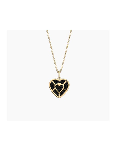 Collier Coeur Les Georgettes Et Son Cuir Réversible