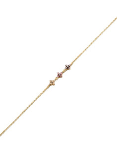 Bracelet Souple Beloved Agatha Et Ses Oxydes Roses