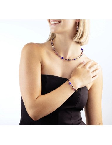 Collier Coeur De Lion Geocube Blue Moon