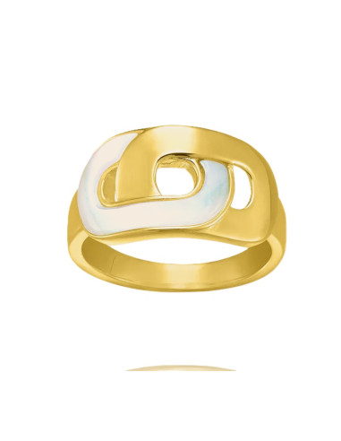 Bague Styles CHARLES GARNIER Bicolore Et Nacre AGF170223R