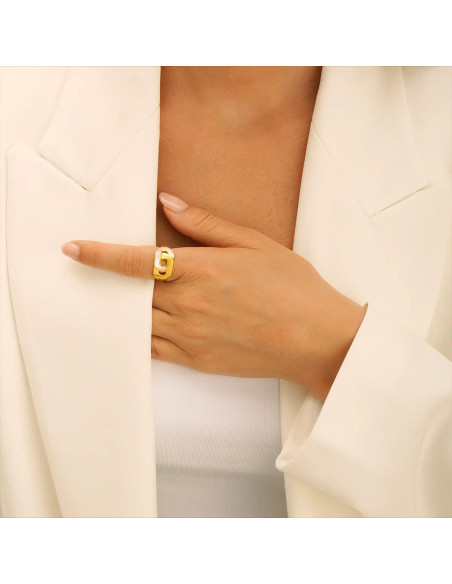 Bague Styles CHARLES GARNIER Bicolore Et Nacre AGF170223R