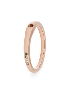 Bague Qudo En Acier Rosé Collection Basic Fine