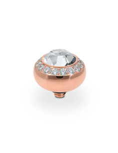 Tondo Deluxe Top 10mm QUDO Crystal Acier Rosé