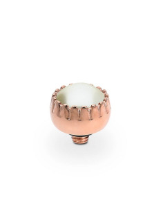 London Small Top 8mm QUDO Cream Pearl Acier Rosé