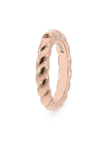Bague Qudo En Acier Rosé Collection Lana