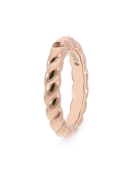 Bague Qudo En Acier Rosé Collection Lana
