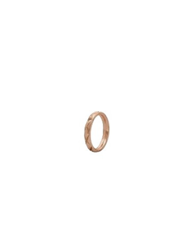 Bague Qudo En Acier Rosé Collection Aversa