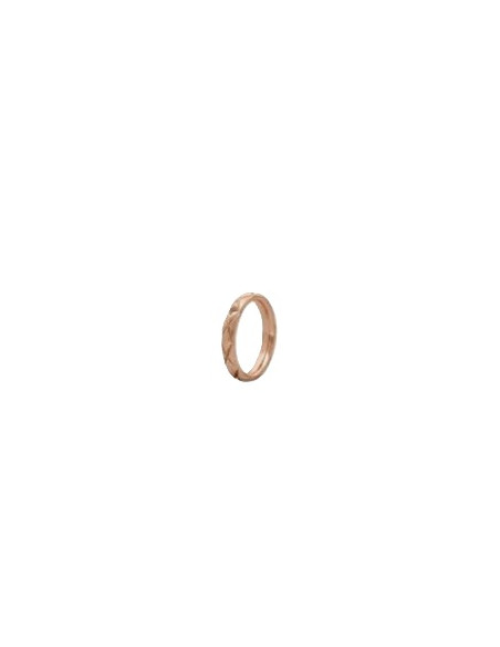 Bague Qudo En Acier Rosé Collection Aversa