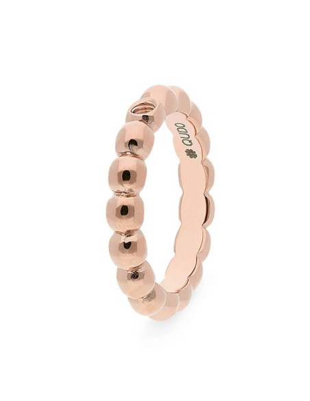 Bague Qudo En Acier Rosé Collection Veroli