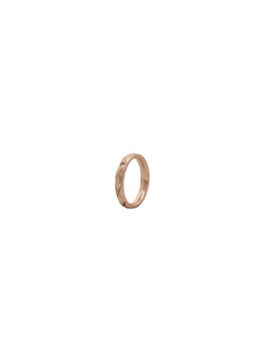 Bague Qudo En Acier Rosé Collection Aversa