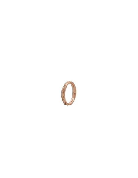 Bague Qudo En Acier Rosé Collection Aversa