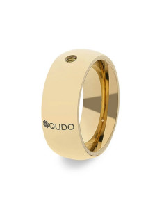 Bague Qudo En Acier Doré Collection Basic Big