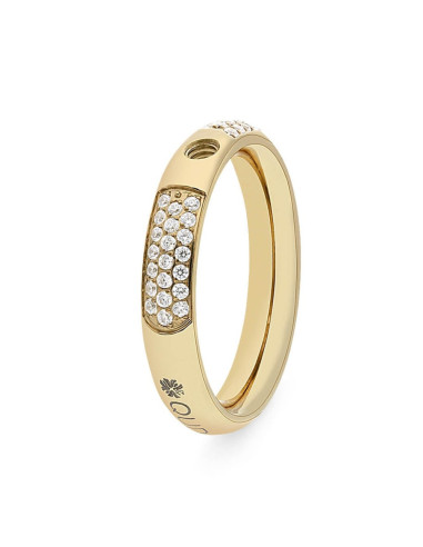 Bague Qudo En Acier Jaune Small deluxe