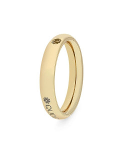 Bague Qudo En Acier Jaune Small