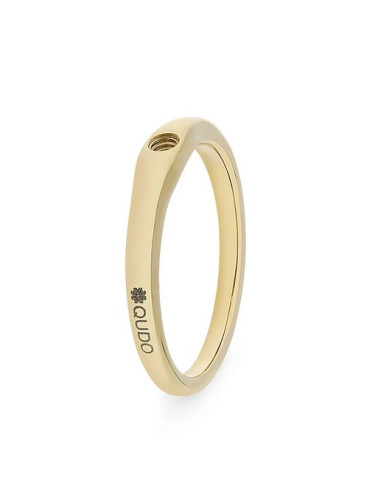 Bague Qudo En Acier Doré Basic Fine