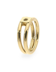 Bague Qudo En Acier Jaune Basic Roma