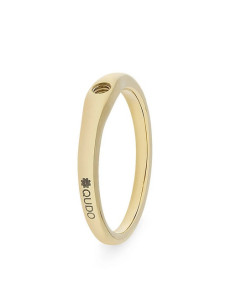 Bague Qudo En Acier Doré Basic Fine